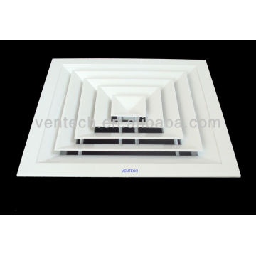 4 way Aluminum ceiling air diffuser